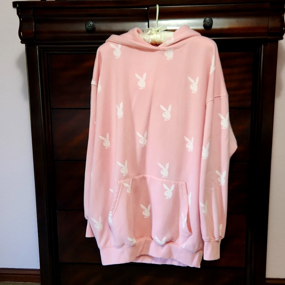 Playboy Misguided Long Tunic Length Hoodie